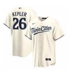Men Minnesota Twins 26 Max Kepler Cream Cool Base Stitched Baseball Jersey Men Minnesota Twins 26 Max Kepler Cream Cool Base Stitched Baseball Jersey