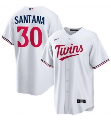 Men Minnesota Twins 30 Carlos Santana White Cool Base Stitched Baseball Jersey Men Minnesota Twins 30 Carlos Santana White Cool Base Stitched Baseball Jersey