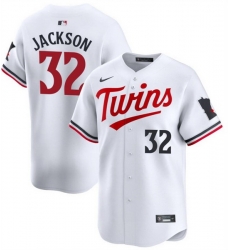 Men Minnesota Twins 32 Jay Jackson White 2024 Home Limited Cool Base Stitched Baseball Jersey Men Minnesota Twins 32 Jay Jackson White 2024 Home Limited Cool Base Stitched Baseball Jersey