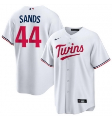 Men Minnesota Twins 44 Cole Sands White Cool Base Stitched Baseball Jersey Men Minnesota Twins 44 Cole Sands White Cool Base Stitched Baseball Jersey