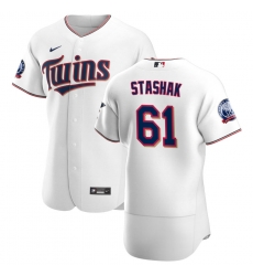 Men Minnesota Twins 61 Cody Stashak Men Nike White Home 2020 60th Season Flex Base Team MLB Jersey Men Minnesota Twins 61 Cody Stashak Men Nike White Home 2020 60th Season Flex Base Team MLB Jersey