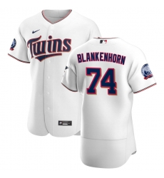 Men Minnesota Twins 74 Travis Blankenhorn Men Nike White Home 2020 60th Season Flex Base Team MLB Jersey Men Minnesota Twins 74 Travis Blankenhorn Men Nike White Home 2020 60th Season Flex Base Team MLB Jersey