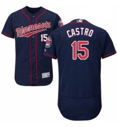 Mens Majestic Minnesota Twins 15 Jason Castro Navy Blue Alternate Flex Base Authentic Collection MLB Jersey Mens Majestic Minnesota Twins 15 Jason Castro Navy Blue Alternate Flex Base Authentic Collection MLB Jersey