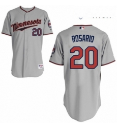 Mens Majestic Minnesota Twins 20 Eddie Rosario Authentic Grey Road Cool Base MLB Jersey Mens Majestic Minnesota Twins 20 Eddie Rosario Authentic Grey Road Cool Base MLB Jersey