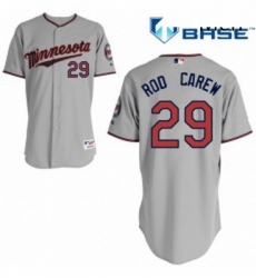 Mens Majestic Minnesota Twins 29 Rod Carew Replica Grey Road Cool Base MLB Jersey Mens Majestic Minnesota Twins 29 Rod Carew Replica Grey Road Cool Base MLB Jersey