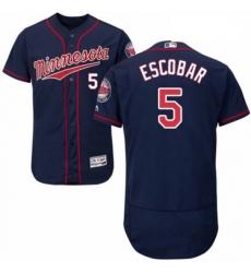 Mens Majestic Minnesota Twins 5 Eduardo Escobar Authentic Navy Blue Alternate Flex Base Authentic Collection MLB Jersey Mens Majestic Minnesota Twins 5 Eduardo Escobar Authentic Navy Blue Alternate Flex Base Authentic Collection MLB Jersey