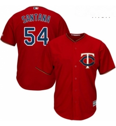 Mens Majestic Minnesota Twins 54 Ervin Santana Replica Scarlet Alternate Cool Base MLB Jersey Mens Majestic Minnesota Twins 54 Ervin Santana Replica Scarlet Alternate Cool Base MLB Jersey