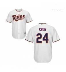 Mens Minnesota Twins 24 C J Cron Replica White Home Cool Base Baseball Jersey Mens Minnesota Twins 24 C J Cron Replica White Home Cool Base Baseball Jersey
