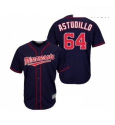 Mens Minnesota Twins 64 Willians Astudillo Replica Navy Blue Alternate Road Cool Base Baseball Jersey Mens Minnesota Twins 64 Willians Astudillo Replica Navy Blue Alternate Road Cool Base Baseball Jersey