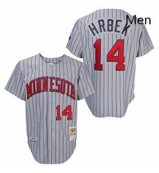 Mens Mitchell and Ness 1987 Minnesota Twins 14 Kent Hrbek Replica Grey Throwback MLB Jersey Mens Mitchell and Ness 1987 Minnesota Twins 14 Kent Hrbek Replica Grey Throwback MLB Jersey