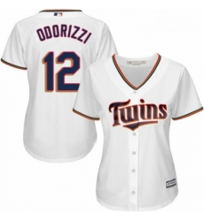 Womens Majestic Minnesota Twins 12 Jake Odorizzi Replica White Home Cool Base MLB Jersey Womens Majestic Minnesota Twins 12 Jake Odorizzi Replica White Home Cool Base MLB Jersey