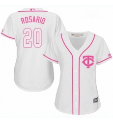 Womens Majestic Minnesota Twins 20 Eddie Rosario Replica White Fashion Cool Base MLB Jersey Womens Majestic Minnesota Twins 20 Eddie Rosario Replica White Fashion Cool Base MLB Jersey