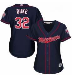 Womens Majestic Minnesota Twins 32 Zach Duke Authentic Navy Blue Alternate Road Cool Base MLB Jersey Womens Majestic Minnesota Twins 32 Zach Duke Authentic Navy Blue Alternate Road Cool Base MLB Jersey