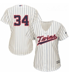 Womens Majestic Minnesota Twins 34 Kirby Puckett Replica Cream Alternate Cool Base MLB Jersey Womens Majestic Minnesota Twins 34 Kirby Puckett Replica Cream Alternate Cool Base MLB Jersey