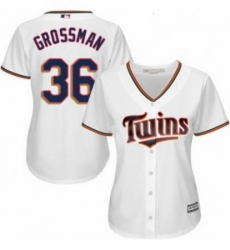 Womens Majestic Minnesota Twins 36 Robbie Grossman Authentic White Home Cool Base MLB Jersey Womens Majestic Minnesota Twins 36 Robbie Grossman Authentic White Home Cool Base MLB Jersey