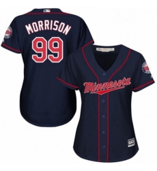 Womens Majestic Minnesota Twins 99 Logan Morrison Authentic Navy Blue Alternate Road Cool Base MLB Jersey Womens Majestic Minnesota Twins 99 Logan Morrison Authentic Navy Blue Alternate Road Cool Base MLB Jersey