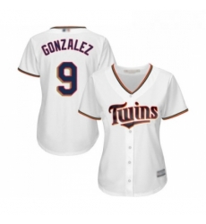 Womens Minnesota Twins 9 Marwin Gonzalez Replica White Home Cool Base Baseball Jersey Womens Minnesota Twins 9 Marwin Gonzalez Replica White Home Cool Base Baseball Jersey