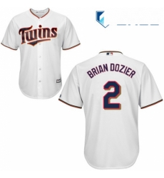 Youth Majestic Minnesota Twins 2 Brian Dozier Replica White Home Cool Base MLB Jersey Youth Majestic Minnesota Twins 2 Brian Dozier Replica White Home Cool Base MLB Jersey