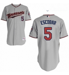 Youth Majestic Minnesota Twins 5 Eduardo Escobar Authentic Grey Road Cool Base MLB Jersey Youth Majestic Minnesota Twins 5 Eduardo Escobar Authentic Grey Road Cool Base MLB Jersey