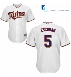 Youth Majestic Minnesota Twins 5 Eduardo Escobar Authentic White Home Cool Base MLB Jersey Youth Majestic Minnesota Twins 5 Eduardo Escobar Authentic White Home Cool Base MLB Jersey