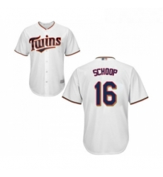 Youth Minnesota Twins 16 Jonathan Schoop Replica White Home Cool Base Baseball Jersey Youth Minnesota Twins 16 Jonathan Schoop Replica White Home Cool Base Baseball Jersey