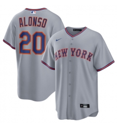 Men New York Mets 20 Pete Alonso Grey 2025 Limited Stitched Baseball Jersey Men New York Mets 20 Pete Alonso Grey 2025 Limited Stitched Baseball Jersey