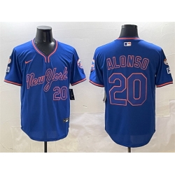 Men New York Mets 20 Pete Alonso Royal 2025 Spring Training Stitched Baseball Jersey
