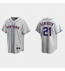 Men New York Mets 21 Max Scherzer Grey Cool Base Stitched Baseball jersey Men New York Mets 21 Max Scherzer Grey Cool Base Stitched Baseball jersey