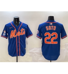 Men New York Mets 22 Juan Soto Royal 2025 Spring Training Alternate Limited Stitched Baseball Jersey Men New York Mets 22 Juan Soto Royal 2025 Spring Training Alternate Limited Stitched Baseball Jersey