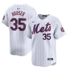 Men New York Mets 35 Adrian Houser White 2024 Home Limited Stitched Baseball Jersey Men New York Mets 35 Adrian Houser White 2024 Home Limited Stitched Baseball Jersey