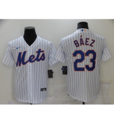 Men Nike New York Mets 23 Keon Broxton White Home Flex Base Authentic Baseball Jersey Men Nike New York Mets 23 Keon Broxton White Home Flex Base Authentic Baseball Jersey