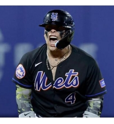 Men Nike New York Mets Francisco Alvarez #4 Black Stitched MLB jersey Men Nike New York Mets Francisco Alvarez #4 Black Stitched MLB jersey