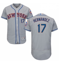 Mens Majestic New York Mets 17 Keith Hernandez Grey Road Flex Base Authentic Collection MLB Jersey Mens Majestic New York Mets 17 Keith Hernandez Grey Road Flex Base Authentic Collection MLB Jersey