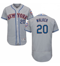 Mens Majestic New York Mets 20 Neil Walker Grey Road Flex Base Authentic Collection MLB Jersey Mens Majestic New York Mets 20 Neil Walker Grey Road Flex Base Authentic Collection MLB Jersey