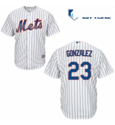 Mens Majestic New York Mets 23 Adrian Gonzalez Replica White Home Cool Base MLB Jersey Mens Majestic New York Mets 23 Adrian Gonzalez Replica White Home Cool Base MLB Jersey
