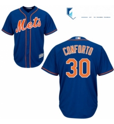 Mens Majestic New York Mets 30 Michael Conforto Replica Royal Blue Alternate Home Cool Base MLB Jersey Mens Majestic New York Mets 30 Michael Conforto Replica Royal Blue Alternate Home Cool Base MLB Jersey