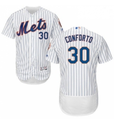 Mens Majestic New York Mets 30 Michael Conforto White Home Flex Base Authentic Collection MLB Jersey Mens Majestic New York Mets 30 Michael Conforto White Home Flex Base Authentic Collection MLB Jersey