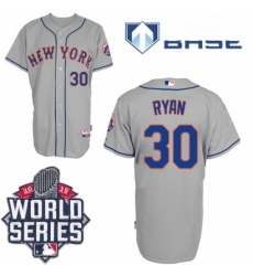Mens Majestic New York Mets 30 Nolan Ryan Replica Grey Road Cool Base 2015 World Series MLB Jersey Mens Majestic New York Mets 30 Nolan Ryan Replica Grey Road Cool Base 2015 World Series MLB Jersey