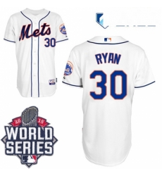Mens Majestic New York Mets 30 Nolan Ryan Replica White Alternate Cool Base 2015 World Series MLB Jersey Mens Majestic New York Mets 30 Nolan Ryan Replica White Alternate Cool Base 2015 World Series MLB Jersey