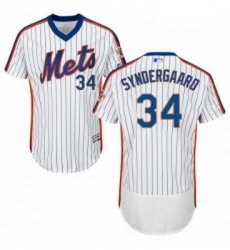 Mens Majestic New York Mets 34 Noah Syndergaard White Alternate Flex Base Authentic Collection MLB Jersey Mens Majestic New York Mets 34 Noah Syndergaard White Alternate Flex Base Authentic Collection MLB Jersey