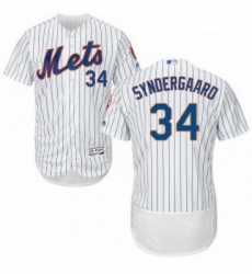 Mens Majestic New York Mets 34 Noah Syndergaard White Home Flex Base Authentic Collection MLB Jersey Mens Majestic New York Mets 34 Noah Syndergaard White Home Flex Base Authentic Collection MLB Jersey