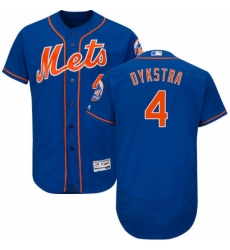 Mens Majestic New York Mets 4 Lenny Dykstra Royal Blue Alternate Flex Base Authentic Collection MLB Jersey Mens Majestic New York Mets 4 Lenny Dykstra Royal Blue Alternate Flex Base Authentic Collection MLB Jersey