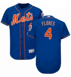 Mens Majestic New York Mets 4 Wilmer Flores Royal Blue Alternate Flex Base Authentic Collection MLB Jersey Mens Majestic New York Mets 4 Wilmer Flores Royal Blue Alternate Flex Base Authentic Collection MLB Jersey