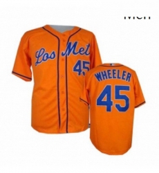 Mens Majestic New York Mets 45 Zack Wheeler Authentic Orange Los Mets Cool Base MLB Jersey Mens Majestic New York Mets 45 Zack Wheeler Authentic Orange Los Mets Cool Base MLB Jersey