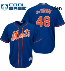 Mens Majestic New York Mets 48 Jacob deGrom Replica Royal Blue Alternate Home Cool Base MLB Jersey Mens Majestic New York Mets 48 Jacob deGrom Replica Royal Blue Alternate Home Cool Base MLB Jersey