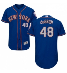 Mens Majestic New York Mets 48 Jacob deGrom RoyalGray Alternate Flex Base Authentic Collection MLB Jersey Mens Majestic New York Mets 48 Jacob deGrom RoyalGray Alternate Flex Base Authentic Collection MLB Jersey