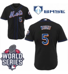Mens Majestic New York Mets 5 David Wright Replica Black Cool Base 2015 World Series MLB Jersey Mens Majestic New York Mets 5 David Wright Replica Black Cool Base 2015 World Series MLB Jersey