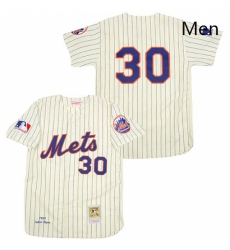 Mens Mitchell and Ness 1969 New York Mets 30 Nolan Ryan Authentic Cream Throwback MLB Jersey Mens Mitchell and Ness 1969 New York Mets 30 Nolan Ryan Authentic Cream Throwback MLB Jersey