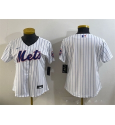 Women New York Mets Blank White Cool Base Stitched Baseball Jersey Women New York Mets Blank White Cool Base Stitched Baseball Jersey