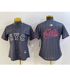 Women New York Mets Team Big Logo Graphite 2024 City Connect Limited Stitched Baseball Jersey 2 1 Women New York Mets Team Big Logo Graphite 2024 City Connect Limited Stitched Baseball Jersey 2 1